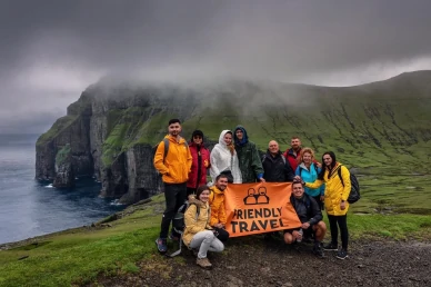 С группой на Фарерах