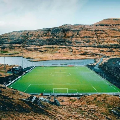 Футбольное поле на Фарерский островах