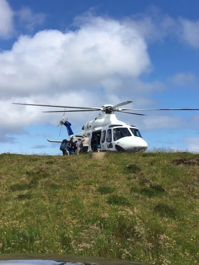 Вертолет на Фарерах